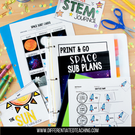 1st Grade Sub Plan Bundle: Emergency Substitute Plans for the Whole School Year - Differentiated Teaching with Rebecca Davies