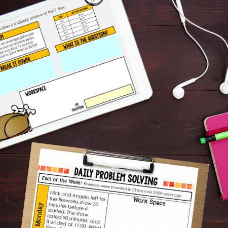 The 2nd Grade Math Word Problem of the Day by Differentiated Teaching with Rebecca Davies offers printable and digital story problem practice—ideal for daily math activities at any desk setup.