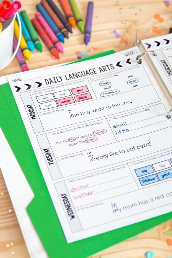 2nd Grade Daily Language Spiral Review - Differentiated Teaching with Rebecca Davies