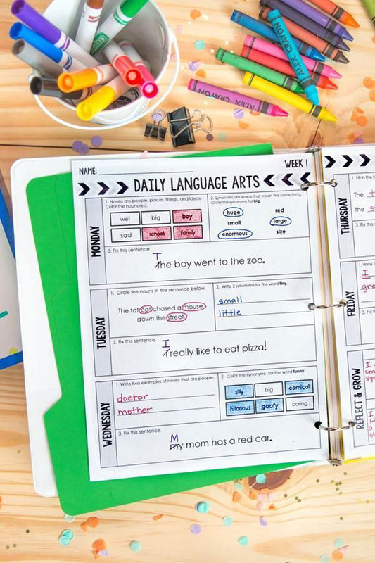 2nd Grade Daily Language Spiral Review - Differentiated Teaching with Rebecca Davies