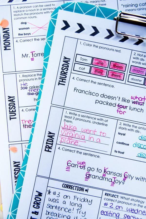 3rd Grade Daily Language Spiral Review - Differentiated Teaching with Rebecca Davies