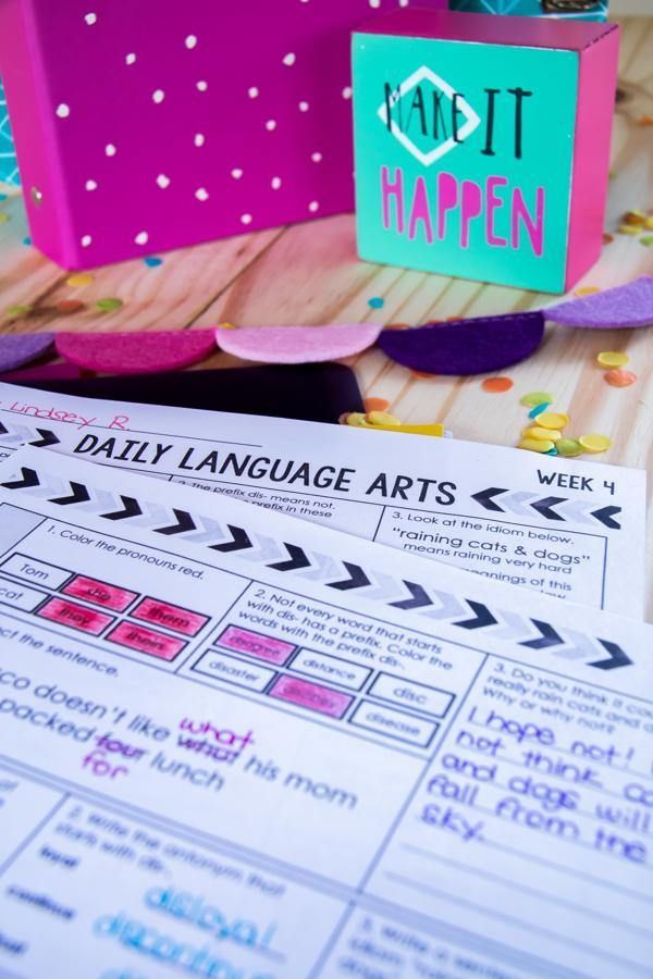 3rd Grade Daily Language Spiral Review - Differentiated Teaching with Rebecca Davies
