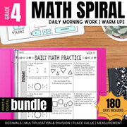 4th Grade Math Spiral Review – Daily Warm-Ups for Fourth Grade