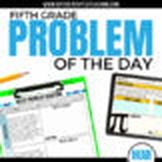 5th Grade March Problem of the Day - Fifth Grade Daily Word Problem Activities - Differentiated Teaching with Rebecca Davies