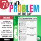 7th Grade March Problem of the Day - Seventh Grade Daily Word Problem Activities - Differentiated Teaching with Rebecca Davies