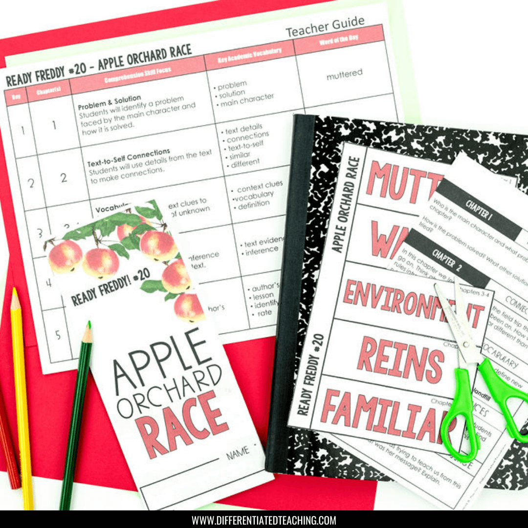 Apple Orchard Race Novel Study | Ready, Freddy! #20 - Differentiated Teaching with Rebecca Davies