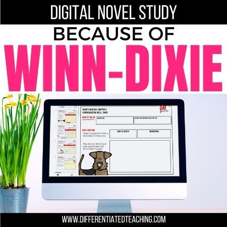 Because of Winn-Dixie Novel Study - Differentiated Teaching with Rebecca Davies