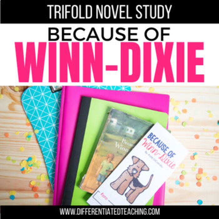 Because of Winn-Dixie Novel Study – Differentiated Teaching with ...