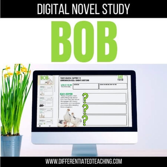 Bob Novel Study - Differentiated Teaching with Rebecca Davies