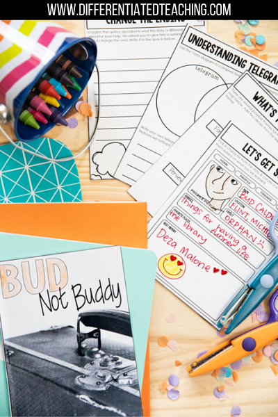 Bud, Not Buddy Novel Study - Differentiated Teaching with Rebecca Davies
