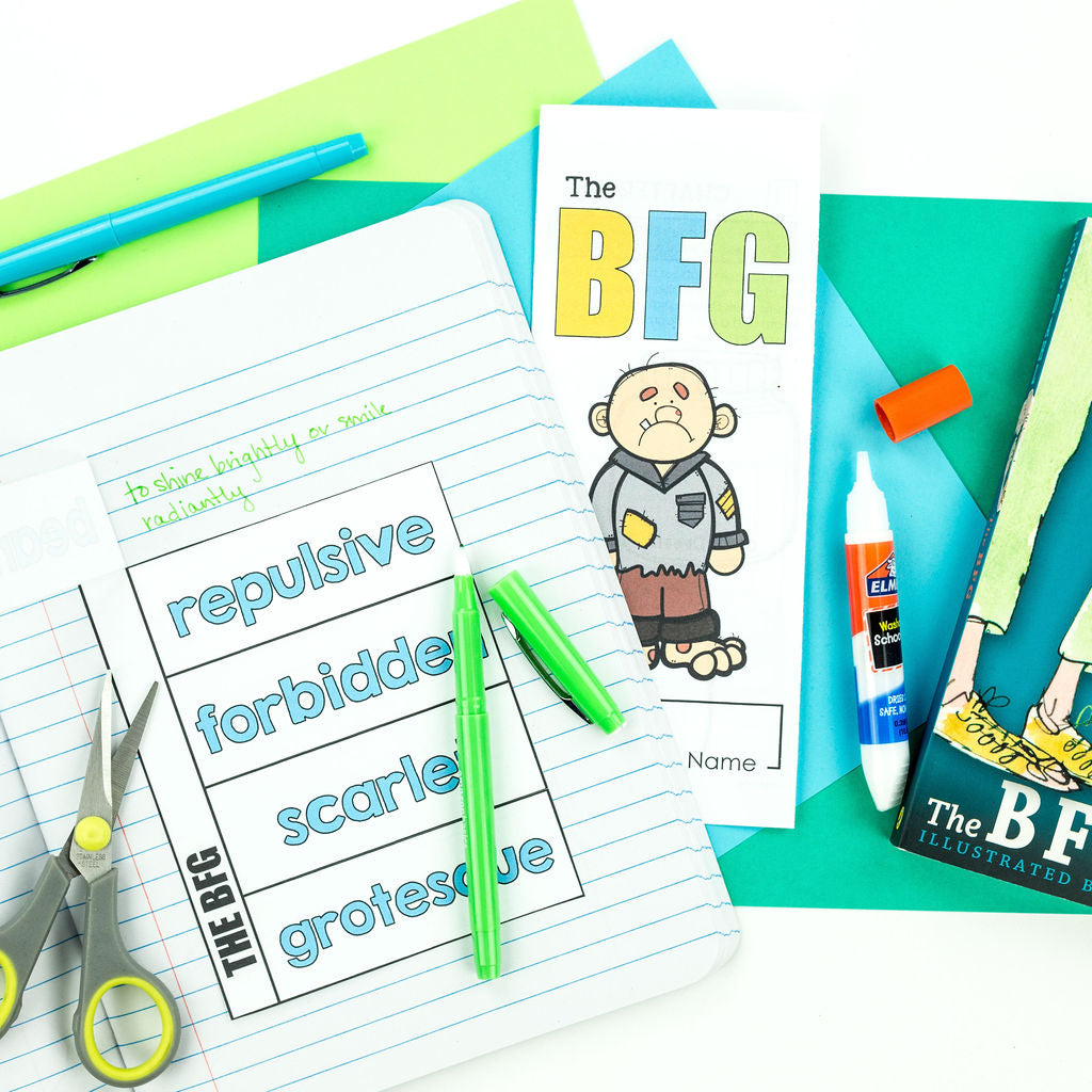 The BFG Book Unit: Novel Study Activities for The Big Friendly Giant Roald Dahl