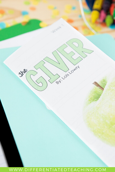 The Giver Novel Study - Differentiated Teaching with Rebecca Davies