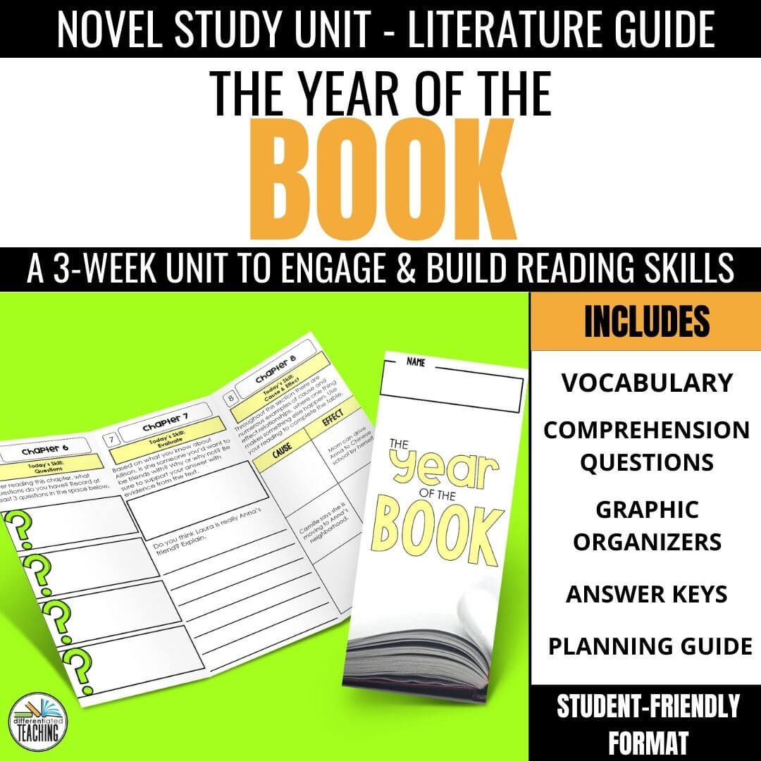 The Year of the Book Novel Unit - Differentiated Teaching with Rebecca Davies