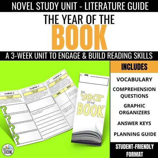 The Year of the Book Novel Unit - Differentiated Teaching with Rebecca Davies