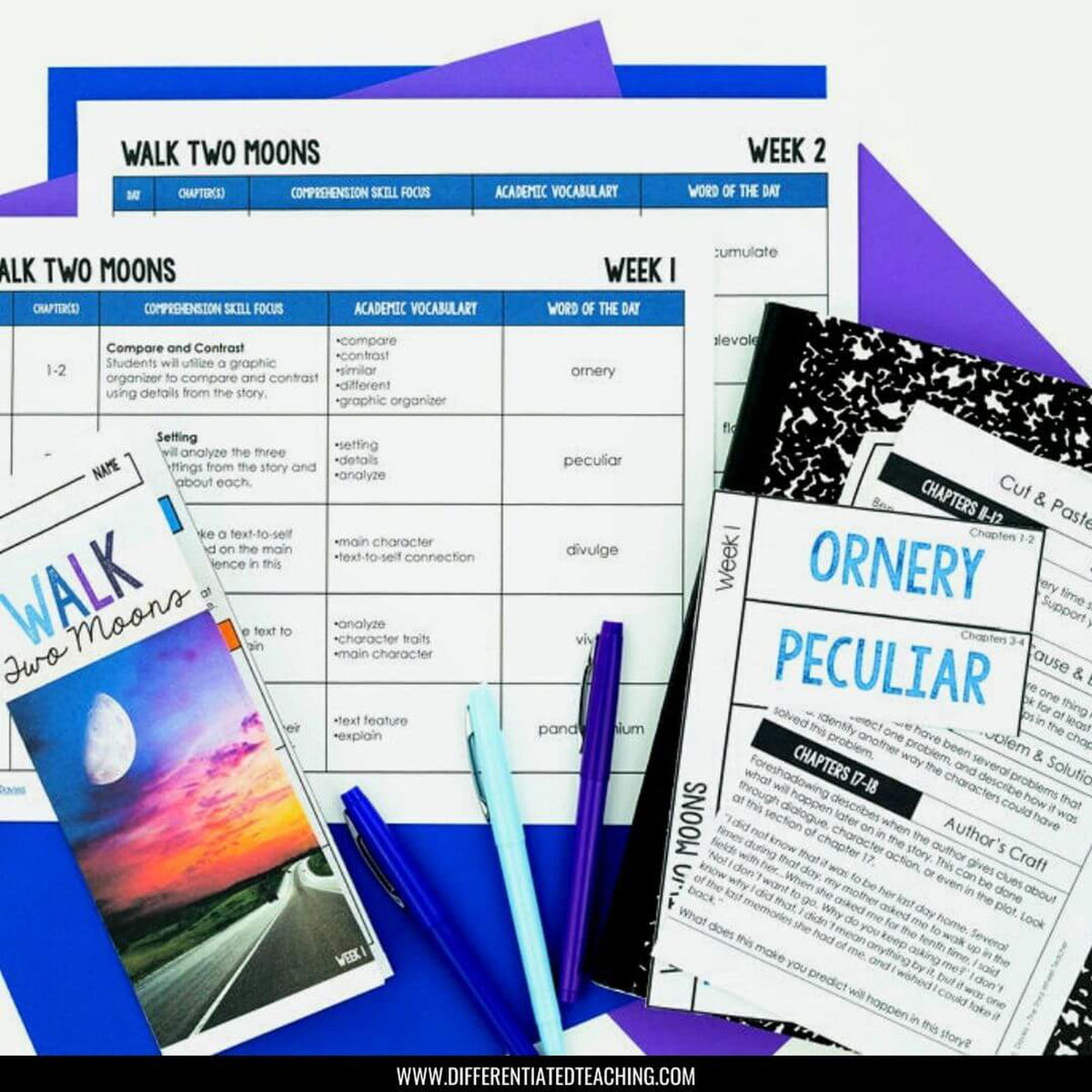 Walk Two Moons Novel Study - Differentiated Teaching with Rebecca Davies