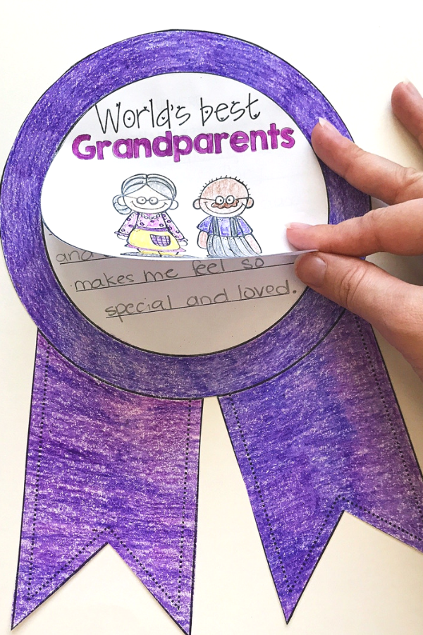 World's Best Grandparent - A Grandparents Day Writing Craft - Differentiated Teaching with Rebecca Davies