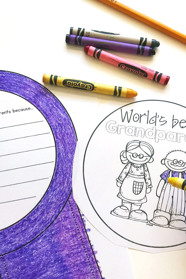 World's Best Grandparent - A Grandparents Day Writing Craft - Differentiated Teaching with Rebecca Davies