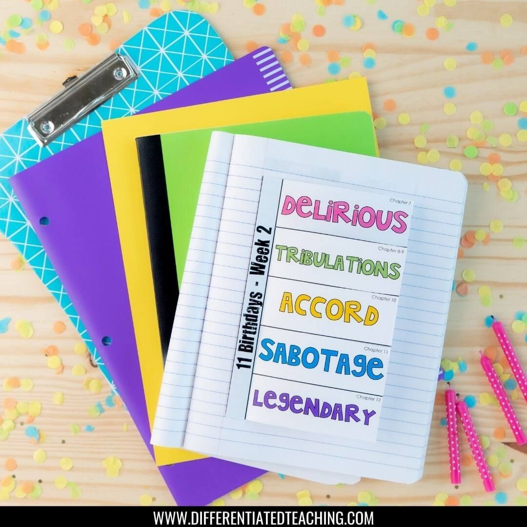 11 Birthdays Novel Study - Differentiated Teaching with Rebecca Davies