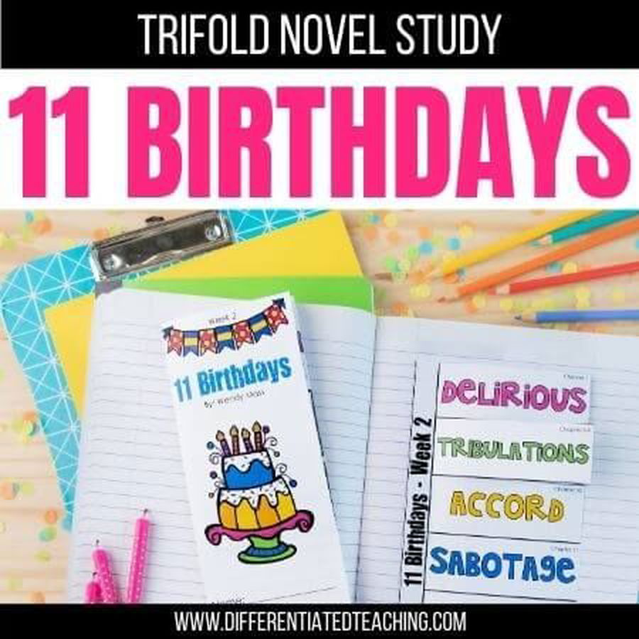 11 Birthdays Novel Study - Differentiated Teaching with Rebecca Davies