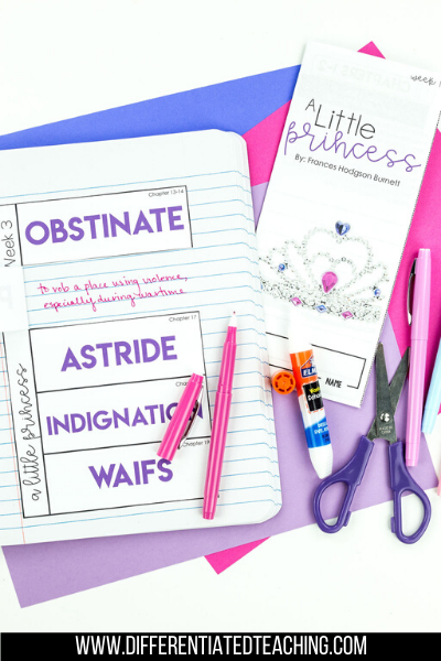 A Little Princess Novel Study - Differentiated Teaching with Rebecca Davies