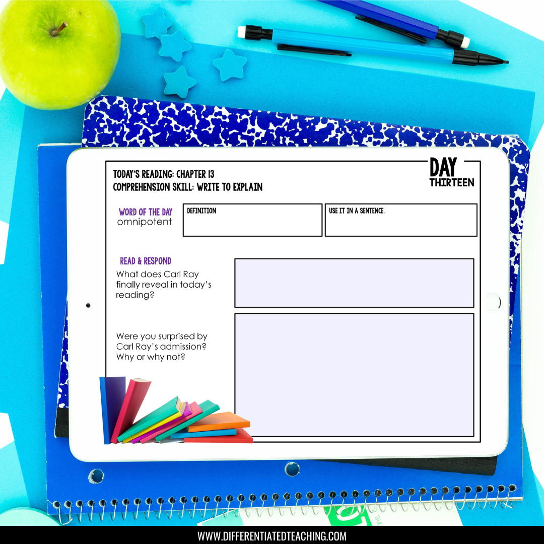 Absolutely Normal Chaos Novel Study Bundle - Differentiated Teaching with Rebecca Davies