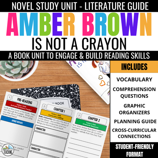 Amber Brown is Not a Crayon Novel Study - Differentiated Teaching with Rebecca Davies