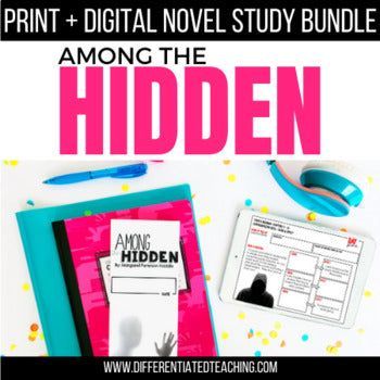 Among the Hidden Novel Study - Differentiated Teaching with Rebecca Davies