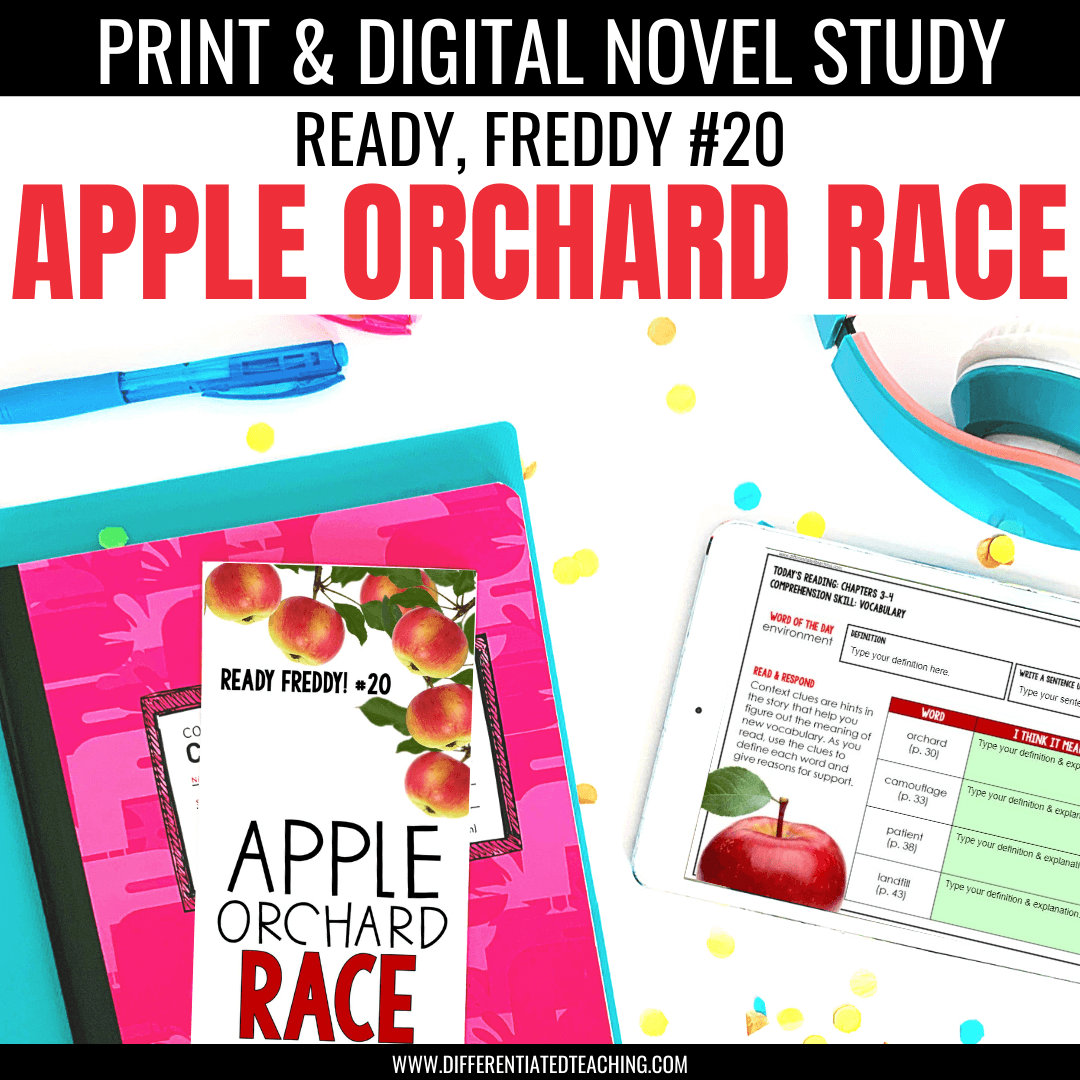 Apple Orchard Race  Novel Study | Ready, Freddy! #20 - Differentiated Teaching with Rebecca Davies