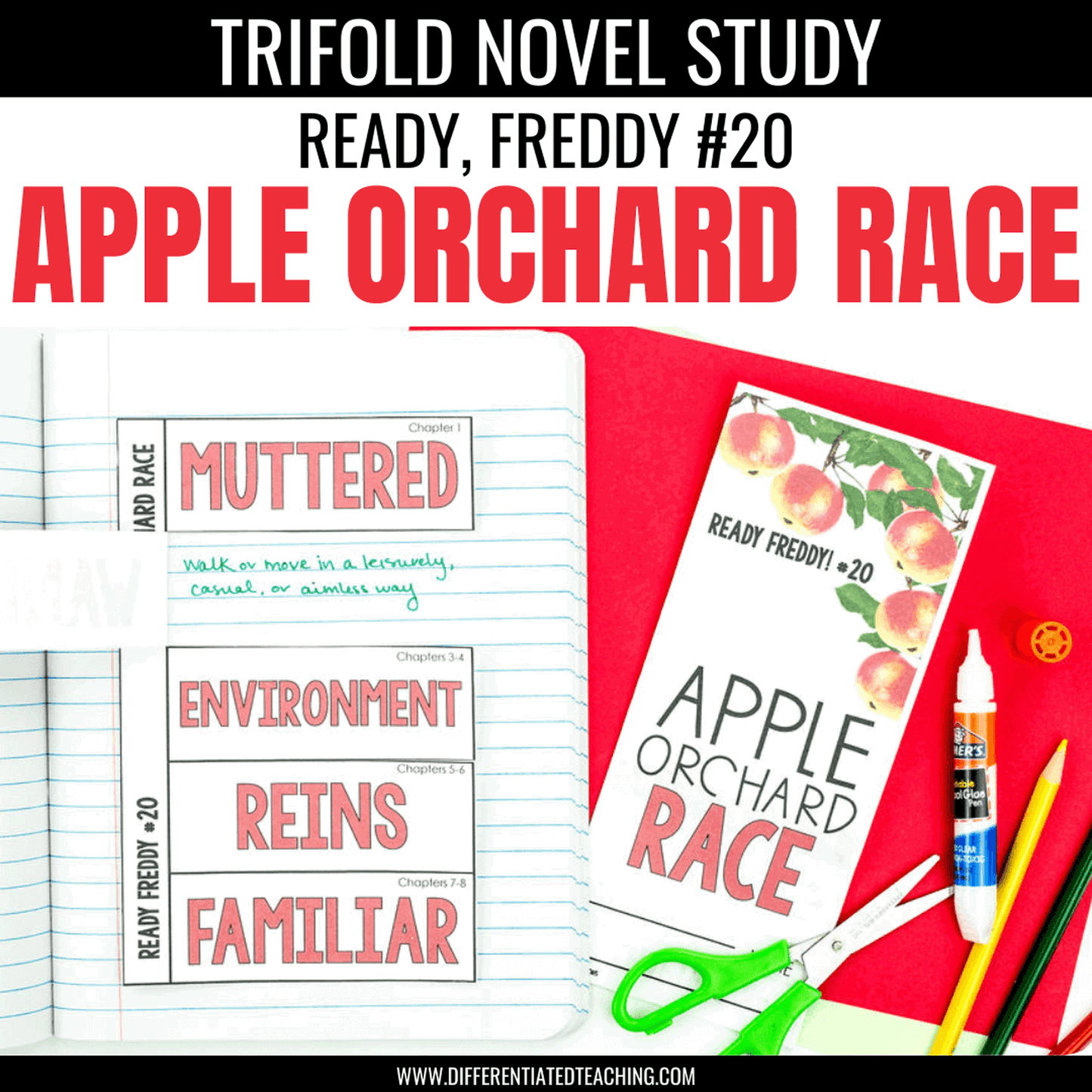 Apple Orchard Race  Novel Study | Ready, Freddy! #20 - Differentiated Teaching with Rebecca Davies