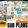 1st Grade Sub Plan Bundle | Emergency Substitute Plans for the Whole Year