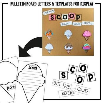 Back-to-School Writing Craft - The Scoop about My Summer - Differentiated Teaching with Rebecca Davies