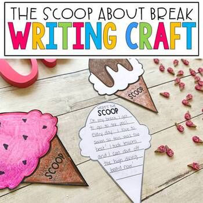 Back-to-School Writing Craft - The Scoop about My Summer - Differentiated Teaching with Rebecca Davies