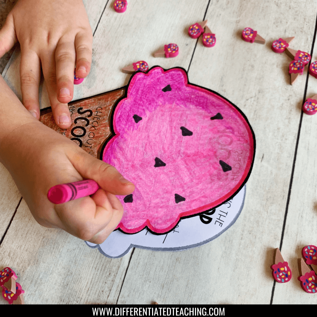 Back-to-School Writing Craft - The Scoop about My Summer - Differentiated Teaching with Rebecca Davies