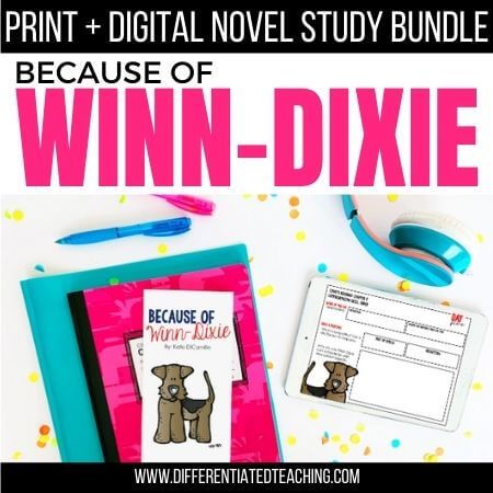 Because of Winn-Dixie Novel Study - Differentiated Teaching with Rebecca Davies
