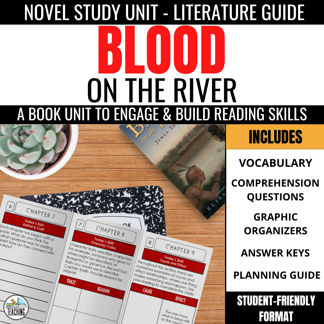 Blood on the River Novel Study - Differentiated Teaching with Rebecca Davies