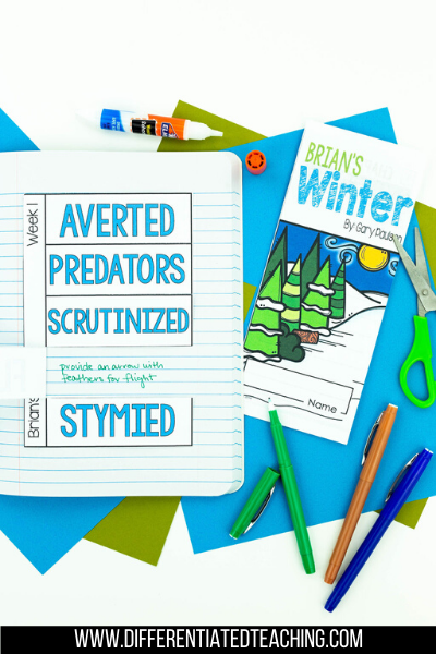 Brian's Winter Novel Study - Differentiated Teaching with Rebecca Davies