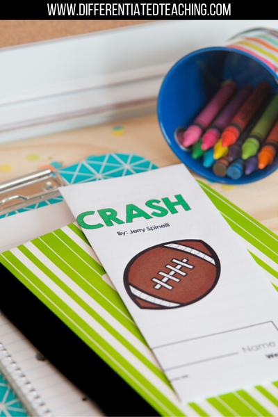 Crash Novel Study - Differentiated Teaching with Rebecca Davies