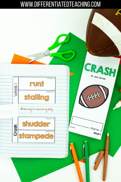 Crash Novel Study - Differentiated Teaching with Rebecca Davies