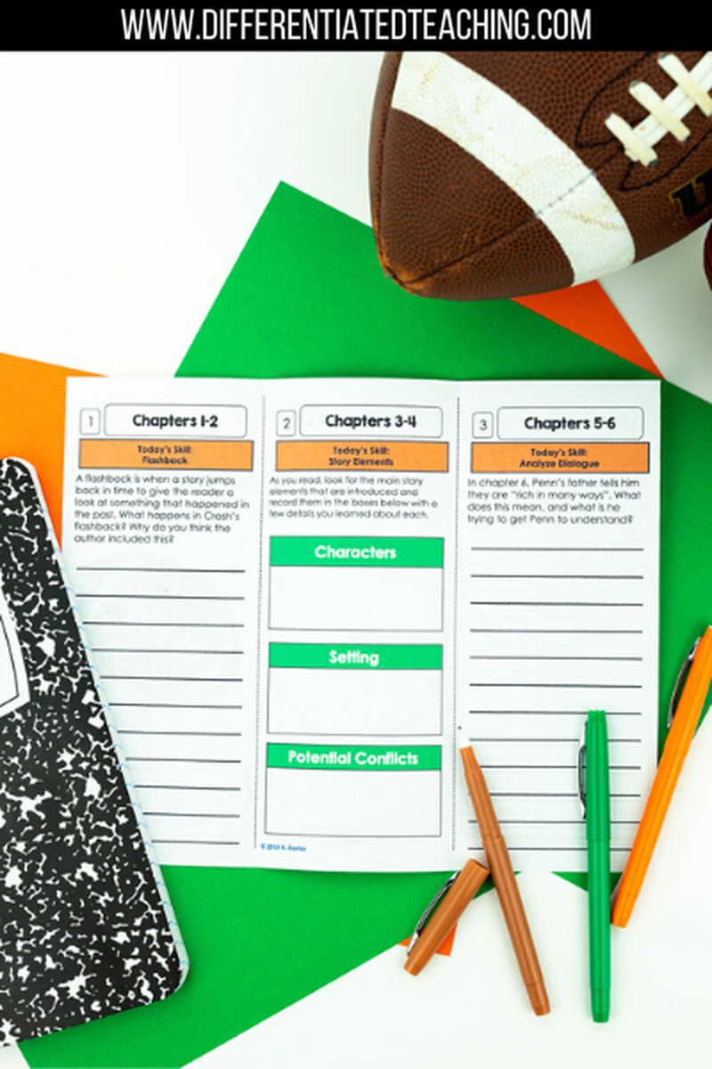 Crash Novel Study - Differentiated Teaching with Rebecca Davies