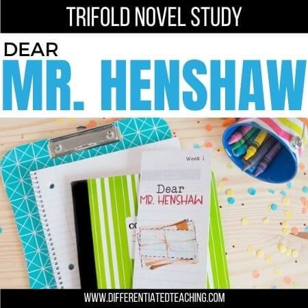 Dear Mr. Henshaw Novel Study - Differentiated Teaching with Rebecca Davies