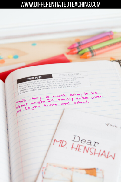 Dear Mr. Henshaw Novel Study - Differentiated Teaching with Rebecca Davies