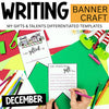 Christmas Writing Activity | Sharing My Gifts Pennant Banner Craft