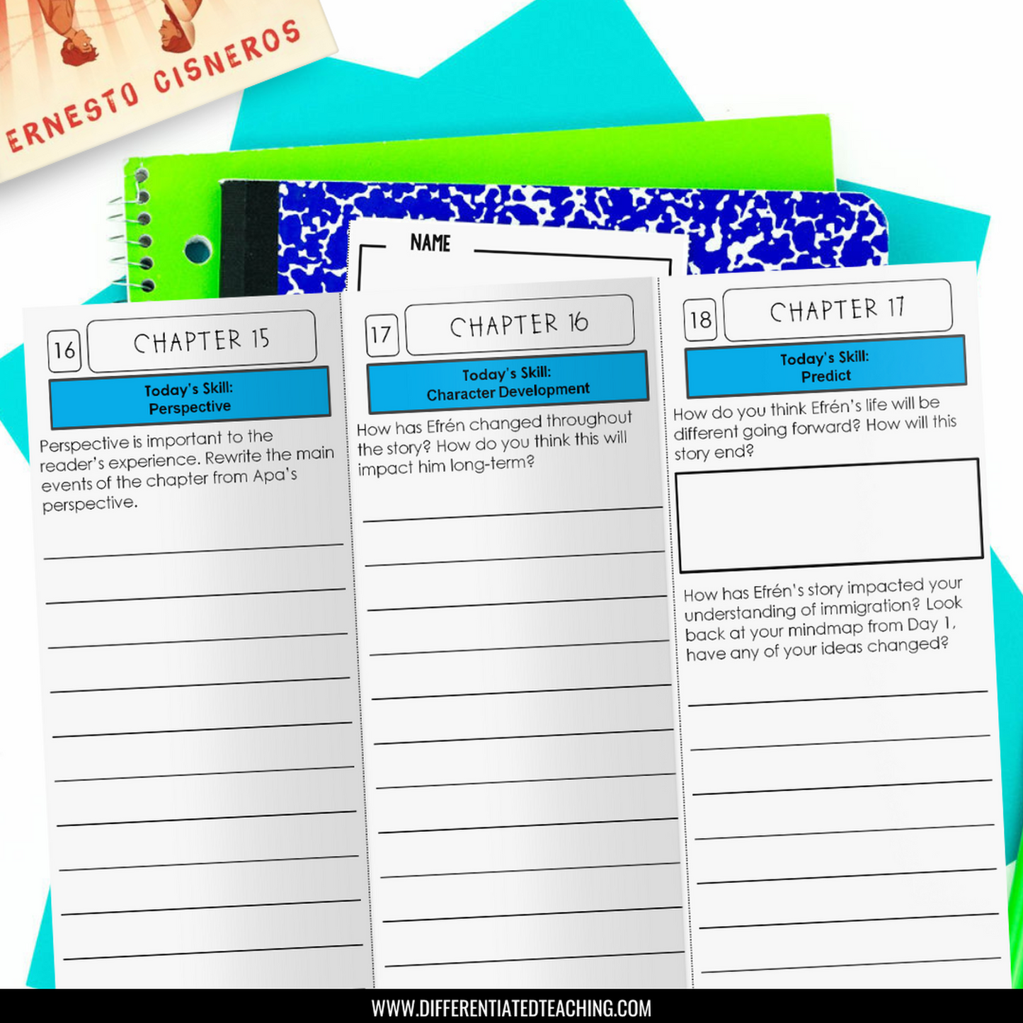 Efrén Divided Novel Study - Differentiated Teaching with Rebecca Davies