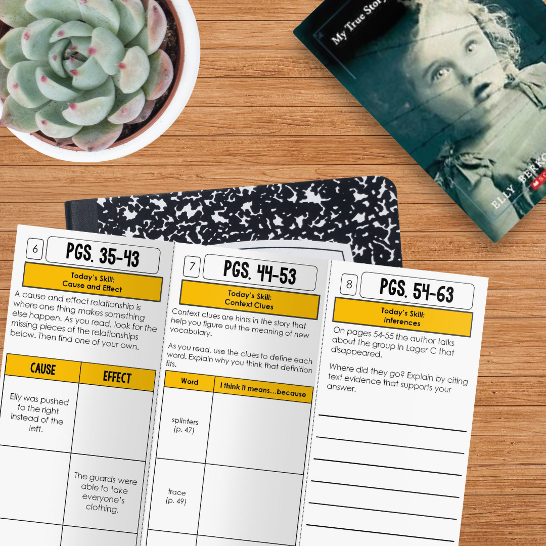 Elly: My True Story of the Holocaust Novel Study - Differentiated Teaching with Rebecca Davies