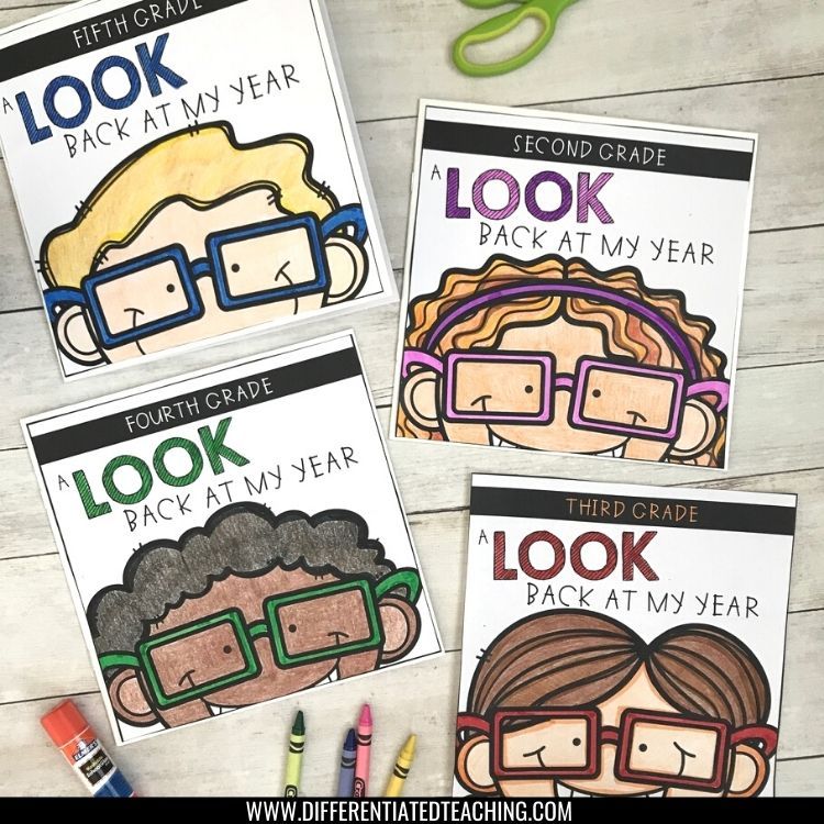 End of Year Memory Book - Multi-grade version - Differentiated Teaching with Rebecca Davies