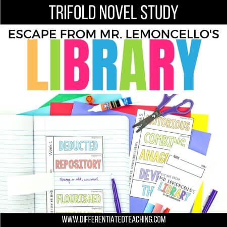 Escape from Mr. Lemoncello's Library Novel Study - Differentiated Teaching with Rebecca Davies