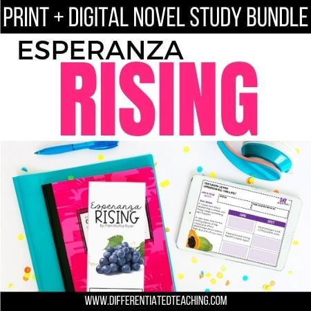 Esperanza Rising Novel Study - Differentiated Teaching with Rebecca Davies