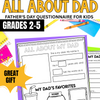 All About My Dad: Fathers Day Questionnaire