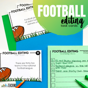 Football Editing Task Cards - Differentiated Teaching with Rebecca Davies