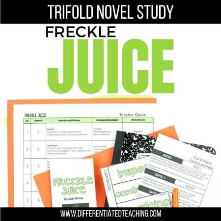 Freckle Juice Novel Study - Differentiated Teaching with Rebecca Davies